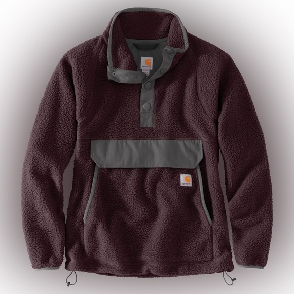 Carhartt Sweaters - Carhartt Women's Relaxed Fit Fleece Pullover- BlackBerry Heather